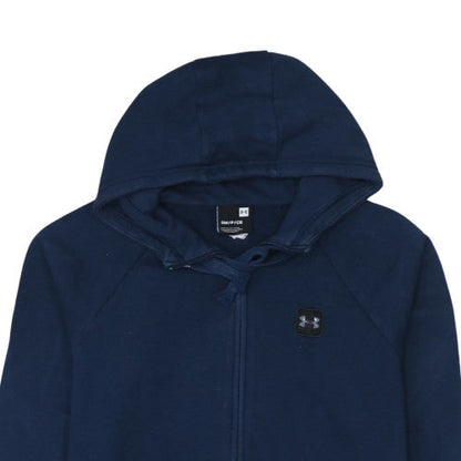Mens UK Size S Under armour Blue Full Zip Hoodie