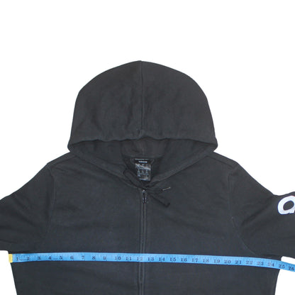 Womens UK Size 2XL adidas Black Full Zip Hoodie