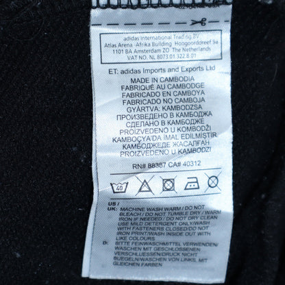 Womens UK Size 2XL adidas Black Full Zip Hoodie