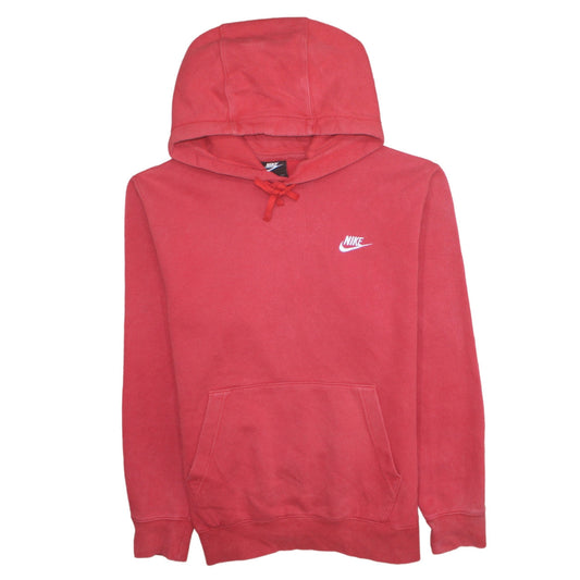Mens UK Size S Nike Red Pullover Hoodie