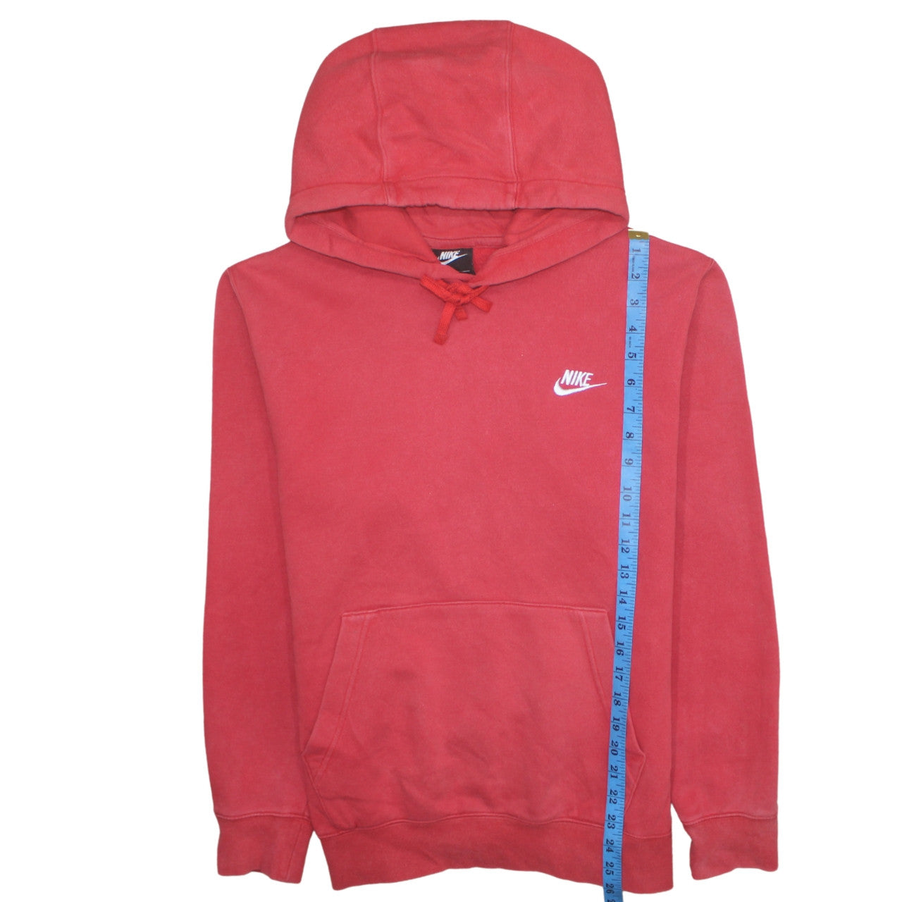 Mens UK Size S Nike Red Pullover Hoodie