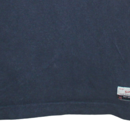 Superdry Men's Blue Slim Fit Polo Shirt Size S Cotton Embroidered