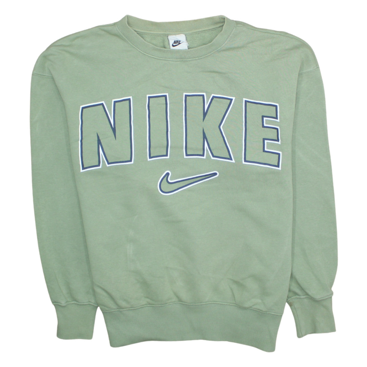 Mens UK Size S Nike Green Pullover Sweatshirt