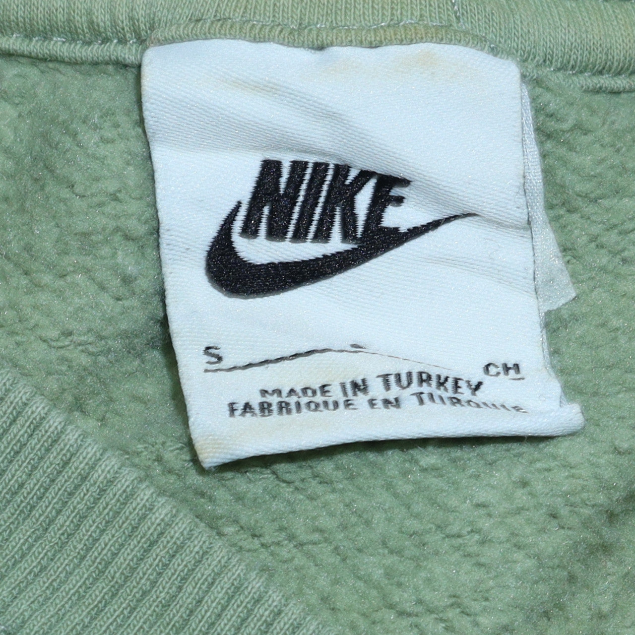 Mens UK Size S Nike Green Pullover Sweatshirt