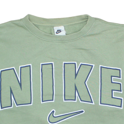 Mens UK Size S Nike Green Pullover Sweatshirt