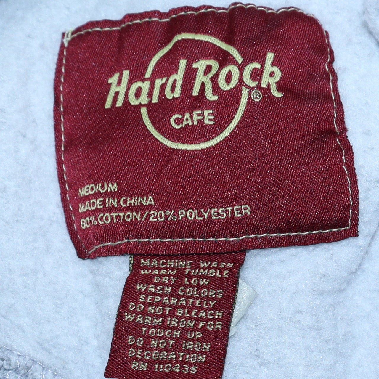 Mens UK Size M Hard Rock Cafe Grey Pullover Hoodie