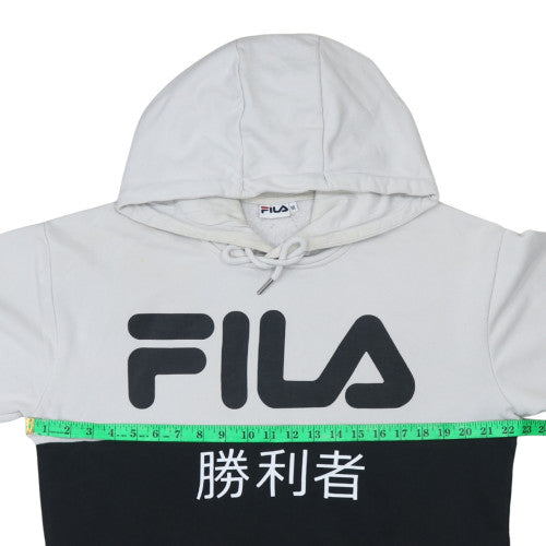 Mens UK Size M FILA Black Pullover Hoodie