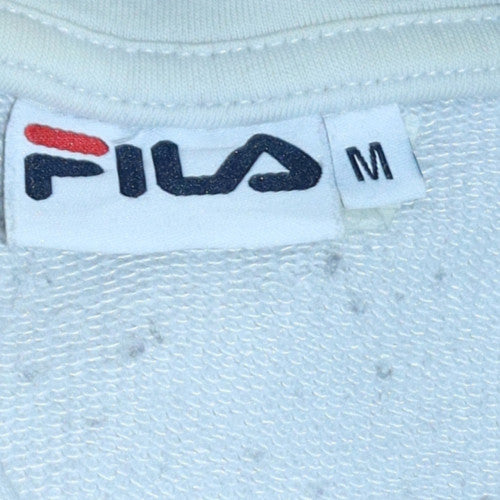 Mens UK Size M FILA Black Pullover Hoodie