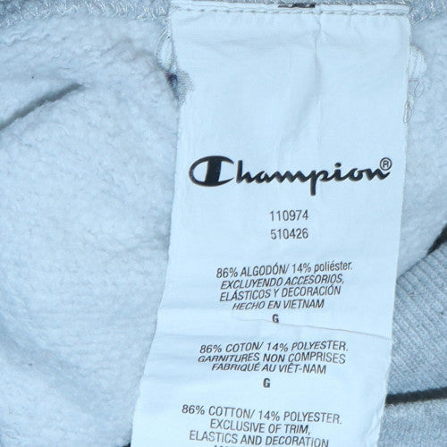 Mens UK Size L Champion Grey Pullover Hoodie