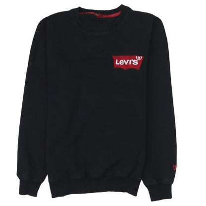 Mens UK Size M Levi's Black Pullover Sweatshirt