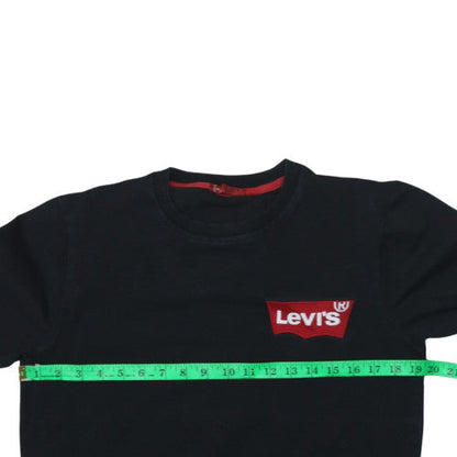 Mens UK Size M Levi's Black Pullover Sweatshirt