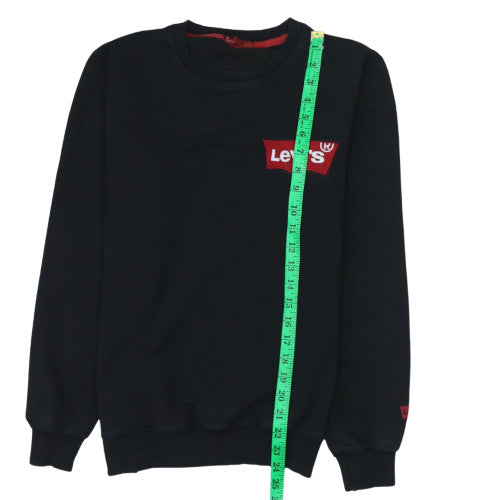 Mens UK Size M Levi's Black Pullover Sweatshirt