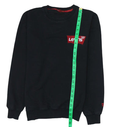 Mens UK Size M Levi's Black Pullover Sweatshirt