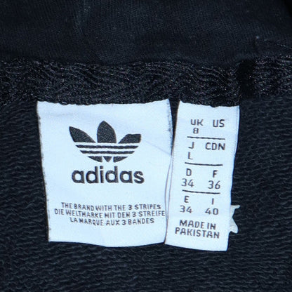 Womens UK Size 8 adidas Black Pullover Hoodie