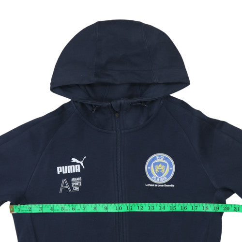 Mens UK Size M PUMA Blue Full Zip Hoodie
