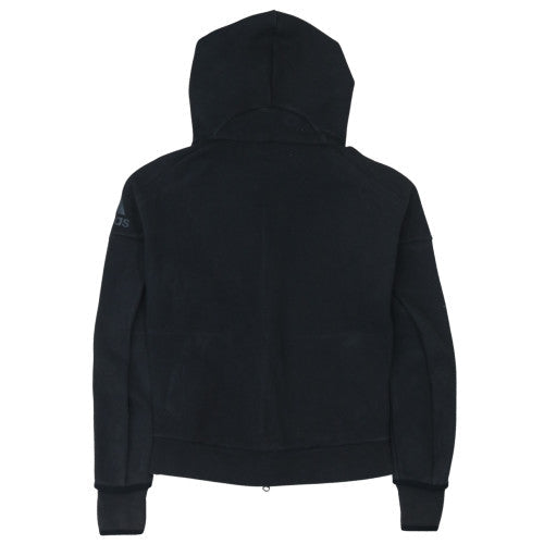 Womens UK Size M adidas Black Full Zip Hoodie