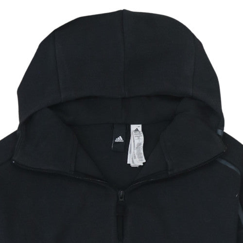 Womens UK Size M adidas Black Full Zip Hoodie