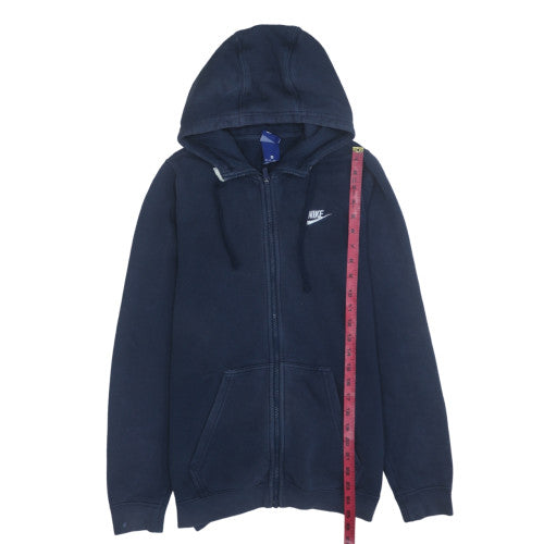 Mens UK Size XS Nike Blue Full Zip Hoodie