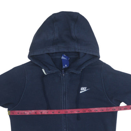 Mens UK Size XS Nike Blue Full Zip Hoodie