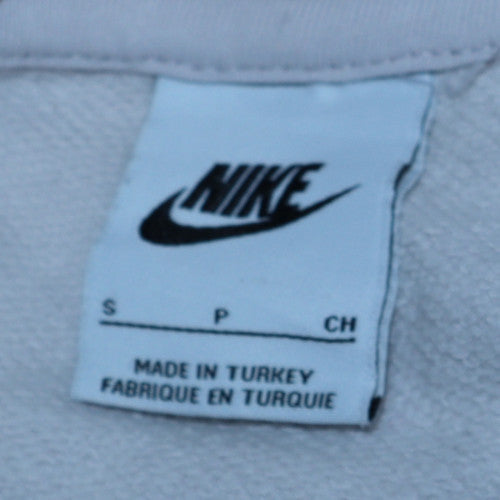 Mens UK Size S Nike White Pullover Hoodie