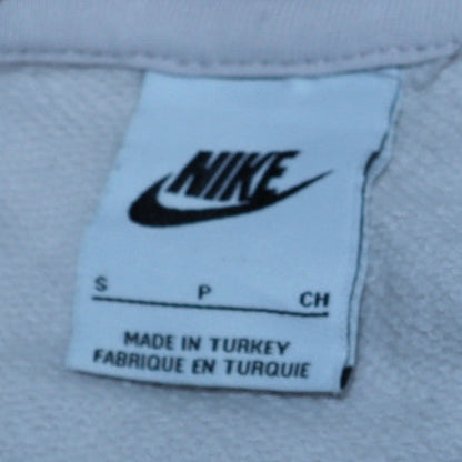 Mens UK Size S Nike White Pullover Hoodie