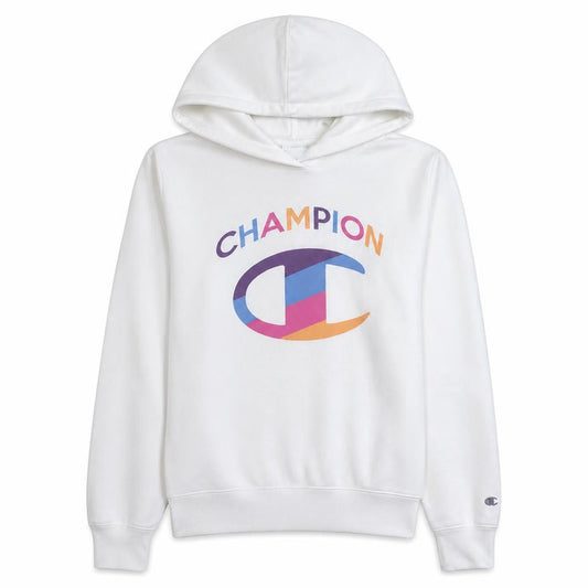 Womens UK Size M Champion White Pullover Hoodie