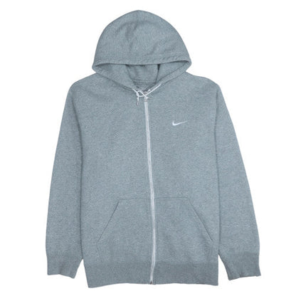 Mens UK Size L Nike Grey Full Zip Hoodie