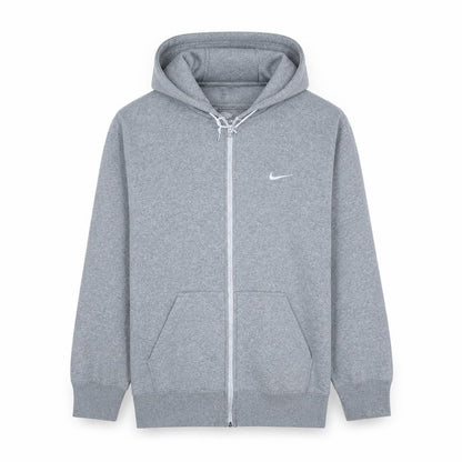 Mens UK Size L Nike Grey Full Zip Hoodie