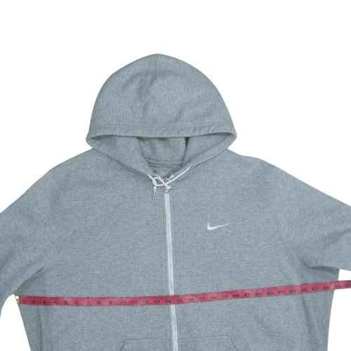 Mens UK Size L Nike Grey Full Zip Hoodie