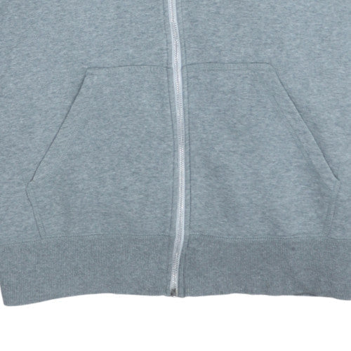 Mens UK Size L Nike Grey Full Zip Hoodie
