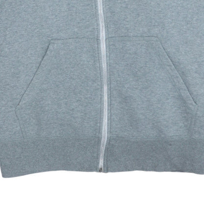 Mens UK Size L Nike Grey Full Zip Hoodie