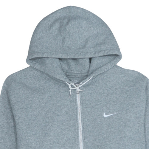 Mens UK Size L Nike Grey Full Zip Hoodie