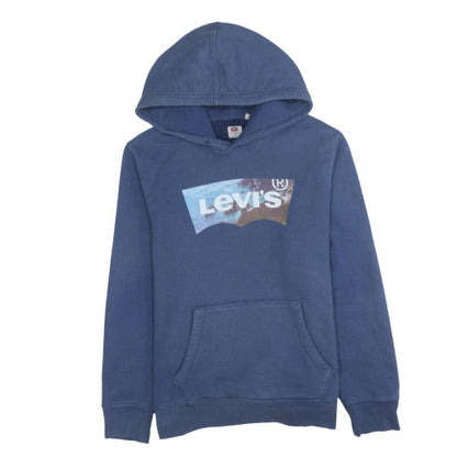 Mens UK Size S Levi's Blue Pullover Hoodie
