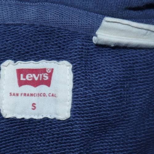 Mens UK Size S Levi's Blue Pullover Hoodie