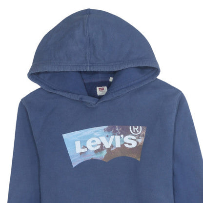 Mens UK Size S Levi's Blue Pullover Hoodie