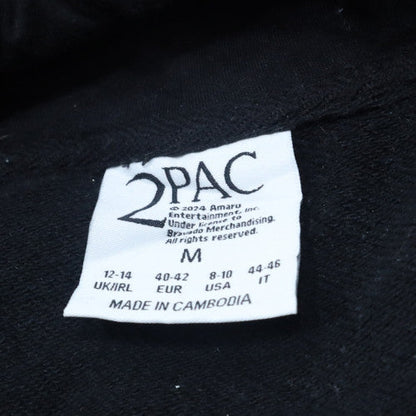 Womens UK Size M 2Pac Black Pullover Hoodie