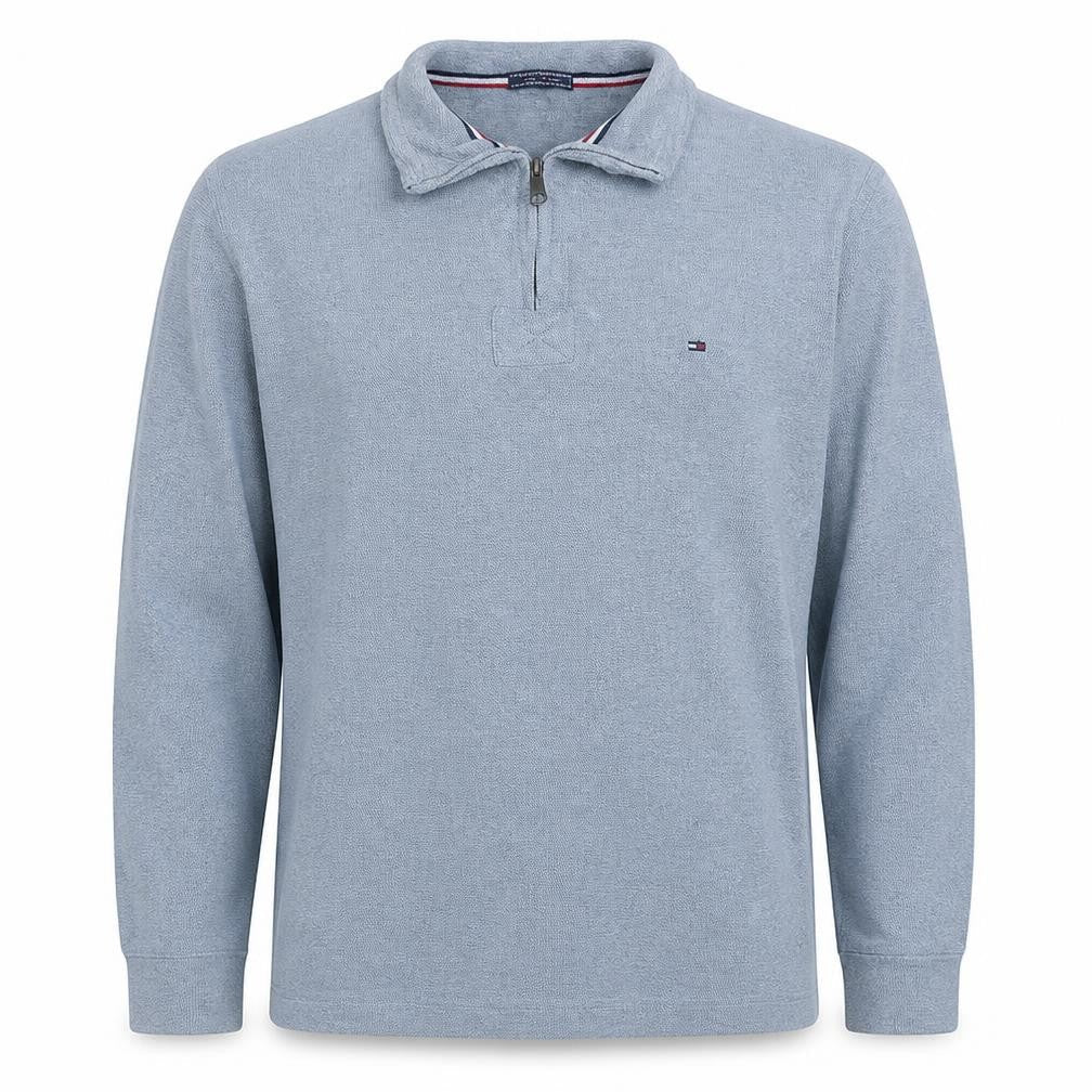 Tommy Hilfiger Men's Grey XL 1/4 Zip Knit Jumper