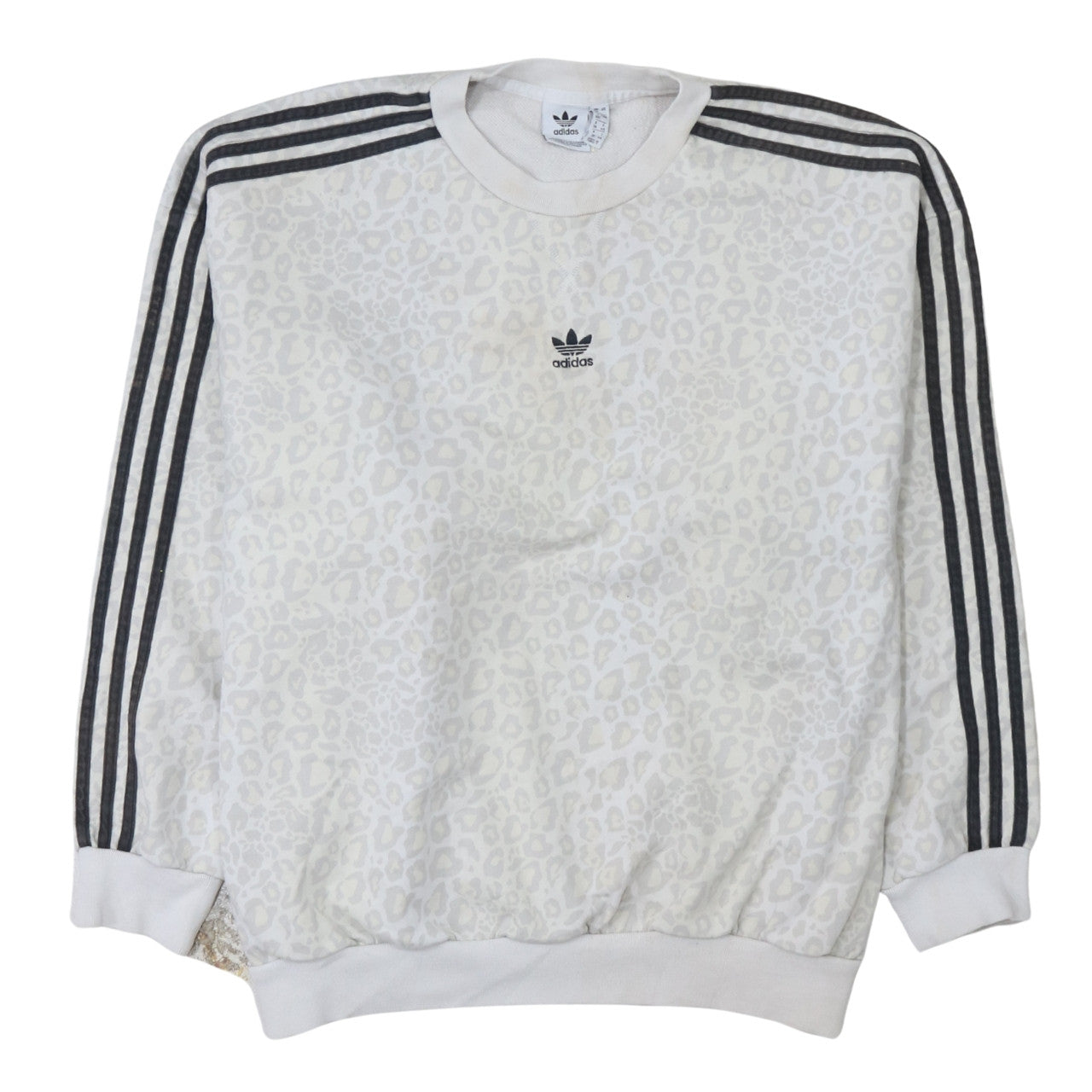 Womens UK Size 12 adidas White Pullover Sweatshirt