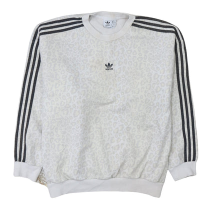 Womens UK Size 12 adidas White Pullover Sweatshirt