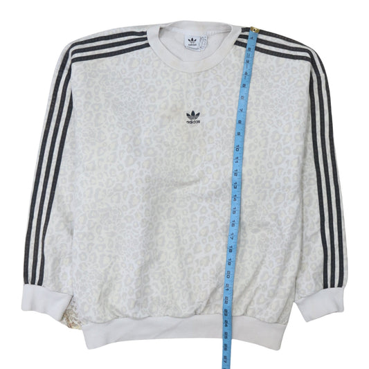 Womens UK Size 12 adidas White Pullover Sweatshirt