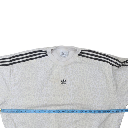 Womens UK Size 12 adidas White Pullover Sweatshirt