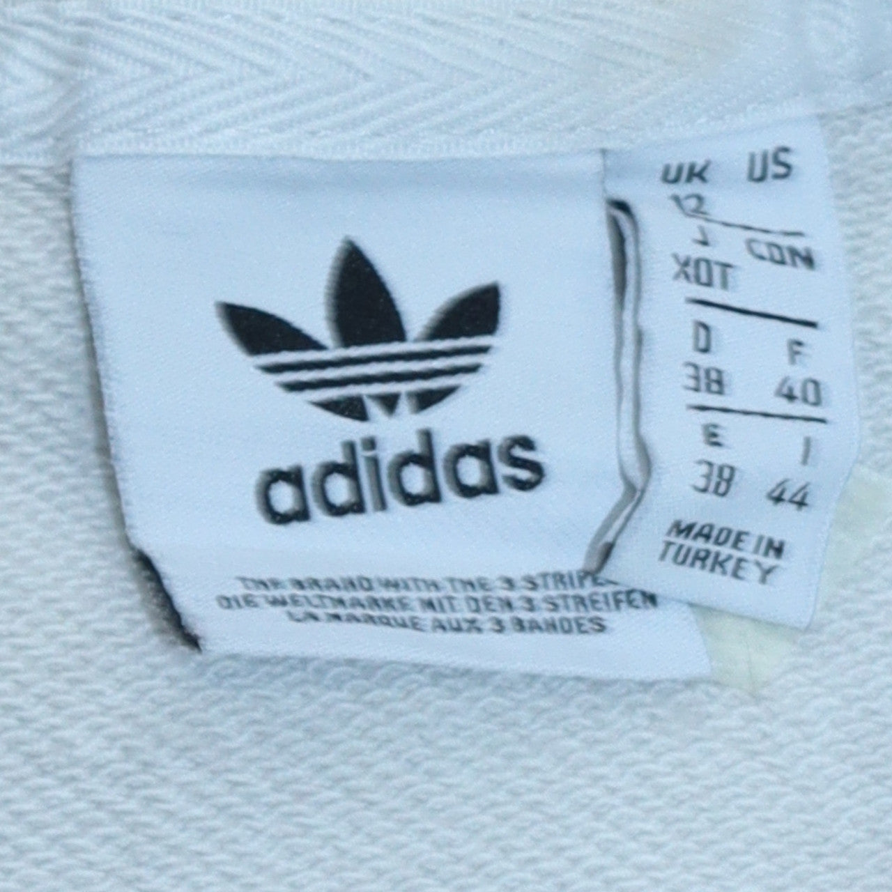 Womens UK Size 12 adidas White Pullover Sweatshirt