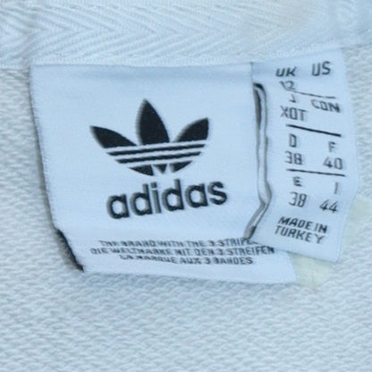 Womens UK Size 12 adidas White Pullover Sweatshirt