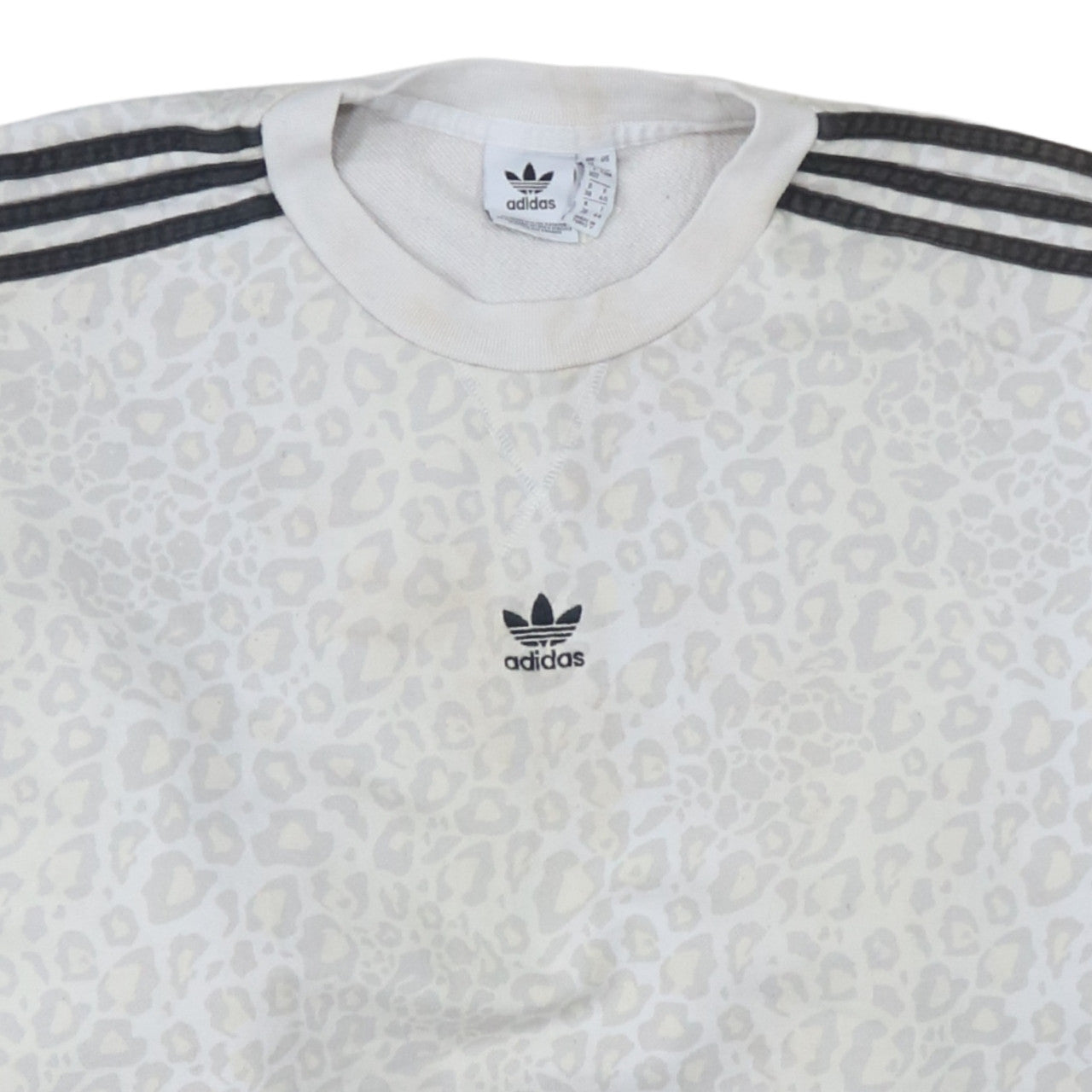 Womens UK Size 12 adidas White Pullover Sweatshirt