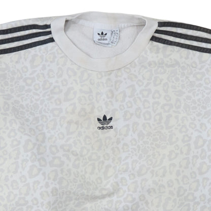 Womens UK Size 12 adidas White Pullover Sweatshirt