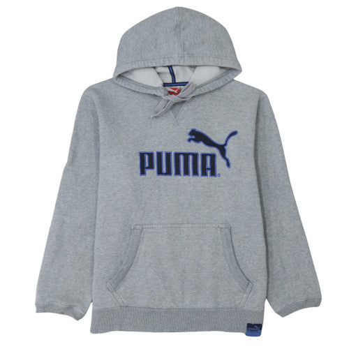 Mens UK Size M PUMA Grey Pullover Hoodie