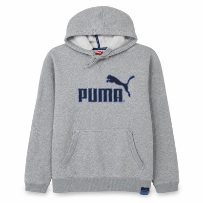Mens UK Size M PUMA Grey Pullover Hoodie