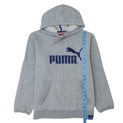 Mens UK Size M PUMA Grey Pullover Hoodie