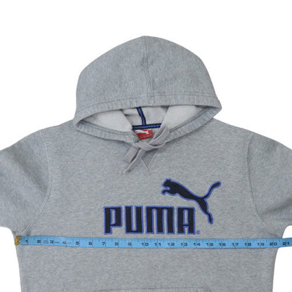 Mens UK Size M PUMA Grey Pullover Hoodie