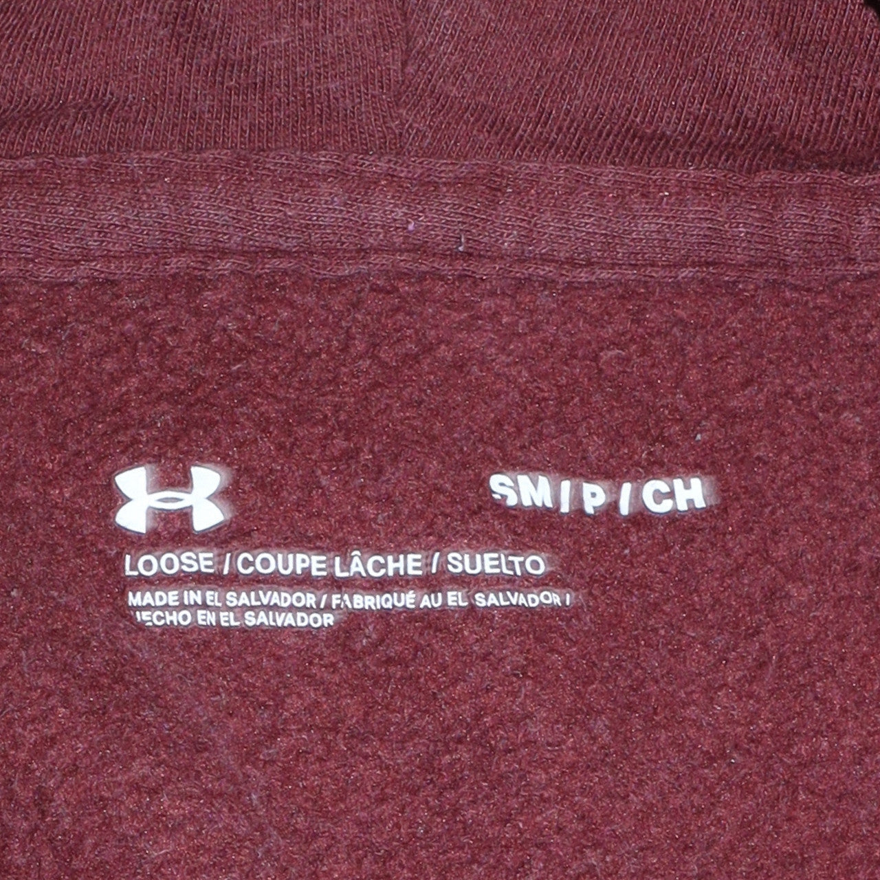 Mens UK Size S Under armour Brown Pullover Hoodie